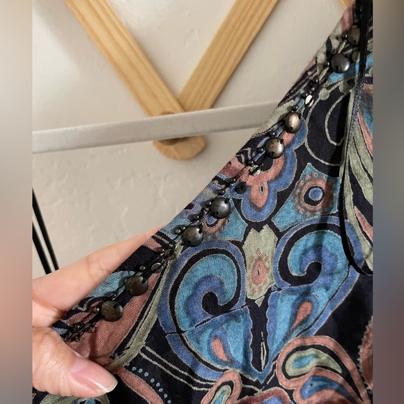 Angie One Shoulder Bohemian Dress Large Kimoni Sleeve Cut Out shoulder - Picture 3 of 8